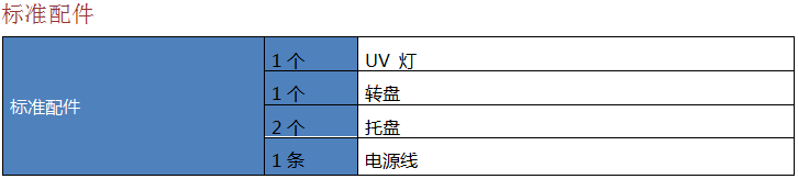 耐光（UV）黄变试验箱配件